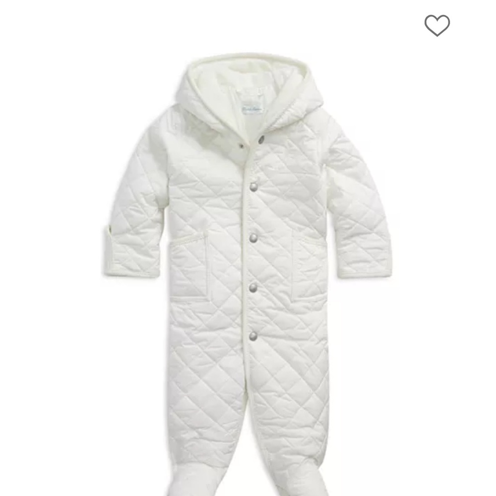 Ralph Lauren White Quilted Kids Sleep Sack